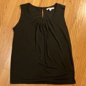 Black sleeveless blouse